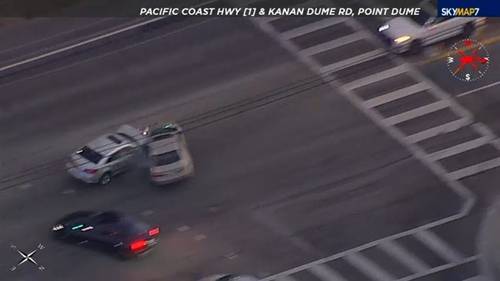 Los Angeles police chase: Police chase with 3 children in stolen vehicle ends in violent crash on Pacific Coast Highway