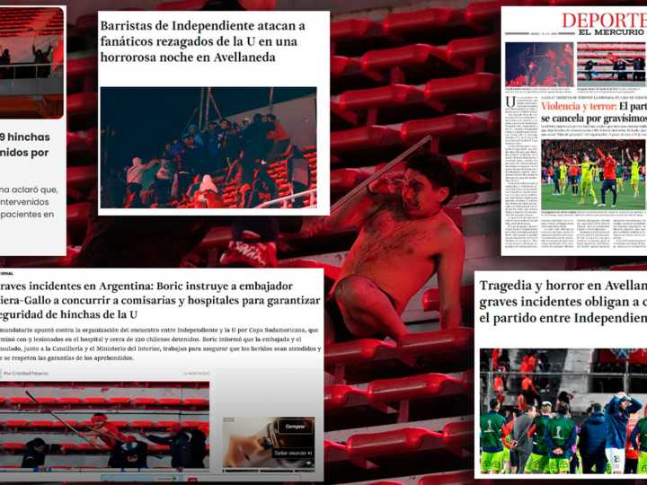 "Masacre, tragedia, barbarie y terror": los medios de Chile fueron contundentes por los disturbios entre hinchas de Independiente y la "U"