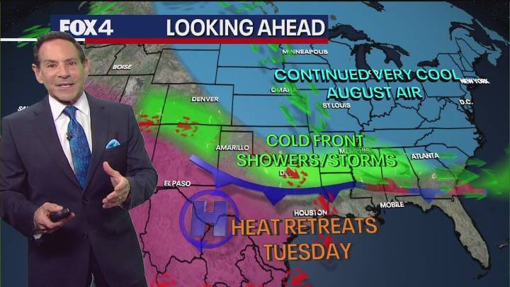 Dallas weather: Late season cold front expected to bring relief from the heat