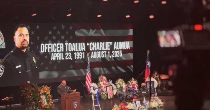 Community honors Temple Police Officer Charlie Aumua at memorial service