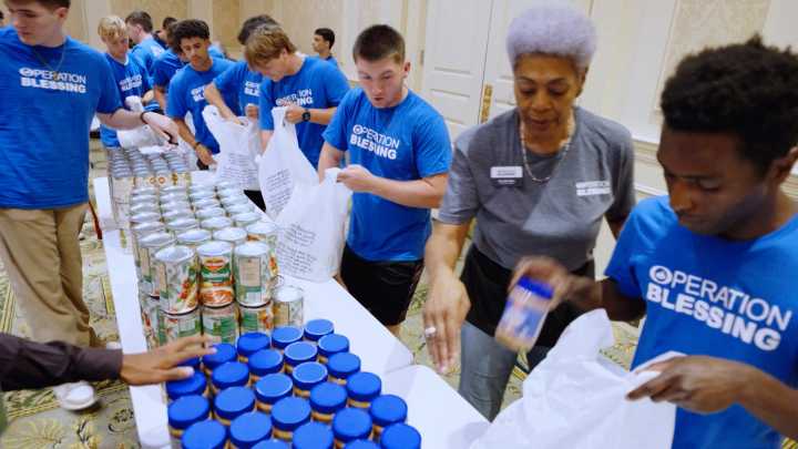 'God Calls US': Regent Students Join Operation Blessing in Service to Needy Communities