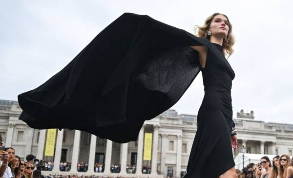 Alta costura en Trafalgar Square