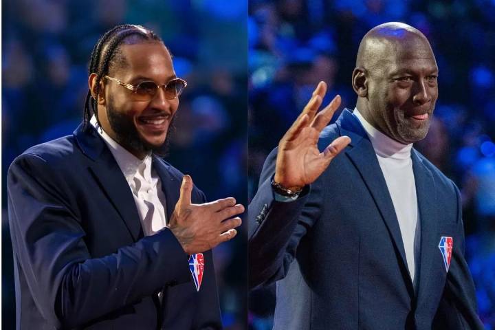 Carmelo Anthony Reveals Private Michael Jordan Chat With Bold Message to Rivals Michael Jordan's plans for his brand come to light as Carmelo Anthony shares a private conversation with the Bulls legen
