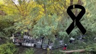 Tráiler cae de un puente en la Carretera Nacional; chofer murió aplastado