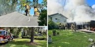 Firefighter hurt responding to house fire in Gainesville