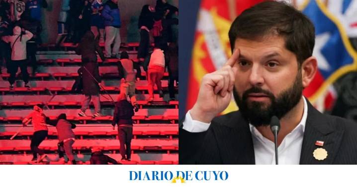 Boric cargó contra la Conmebol tras la batalla campal entre los hinchas de la U de Chile y los de Independiente