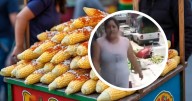 Lady Elotes: Mujer tira carrito a vendedor por instalarse frente a su local