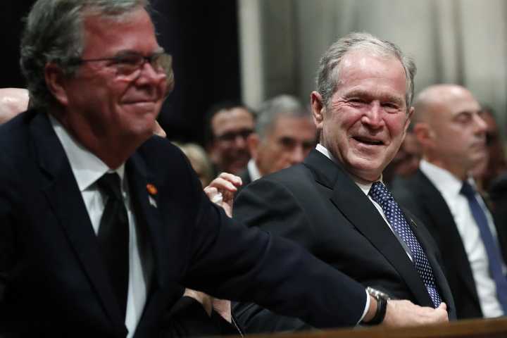 George W. Bush and Jeb Bush raise money for cousin exploring Maine governor run