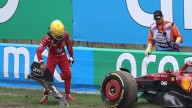 Hamilton crashes out of Dutch GP in first retirement with Ferrari