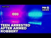 Teen arrested after armed robbery of two 14-year-olds in Southwest Baltimore