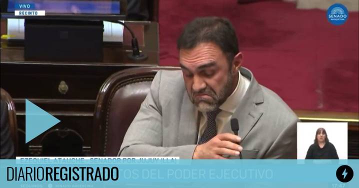 ¿Otra vez estaba ebrio?: El senador Atauche no supo leer un número en el recinto y hasta Villarruel se rió en su cara