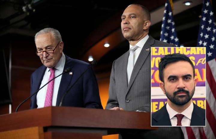 For Jeffries and Schumer, backing Mamdani could threaten Democrats' midterm election hopes