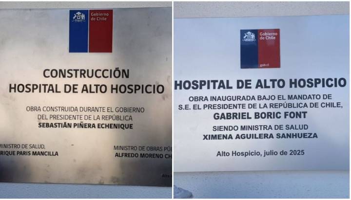 Placa de Sebastián Piñera será reinstalada en Hospital de Alto Hospicio: "Como acto de buena voluntad"
