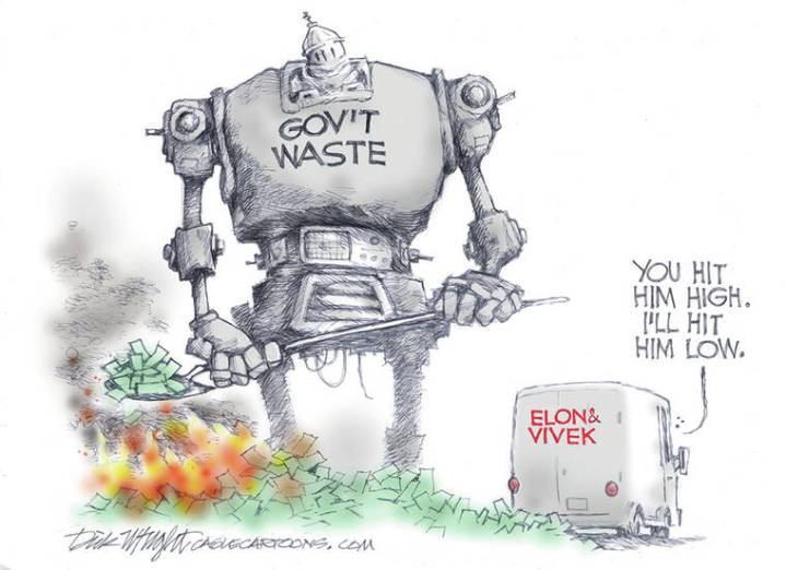 Editorial cartoon for Friday, August 8, 2025