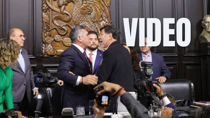 Alito Moreno y Fernández Noroña se pelean en Comisión Permanente del Congreso de la Unión