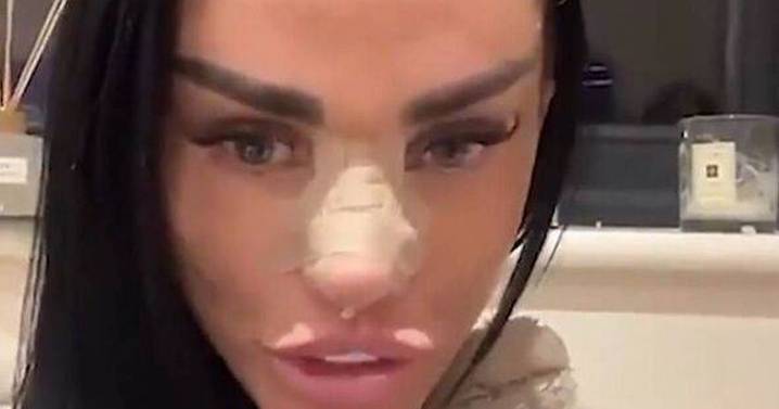 Katie Price 'can't smile' after latest surgery almost went wrong
