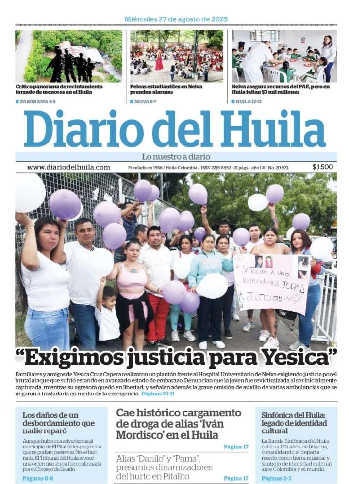 Diario del Huila 27 de agosto de 2025
