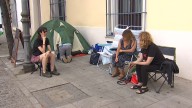 Activistas extremeñas inician una huelga de hambre por Gaza frente a la Asamblea