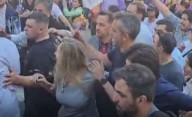 Sigue la escalada: tensión y empujones en la caravana de Martín Menem y Karina Milei en Corrientes