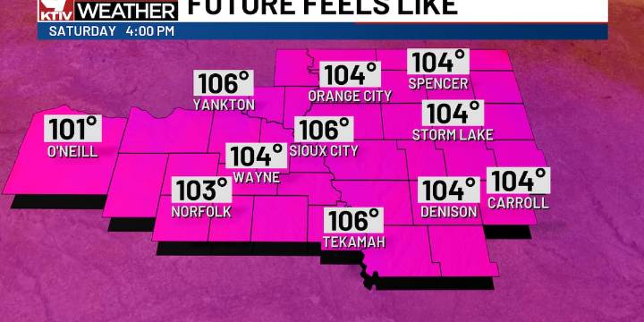 Hot & humid conditions for the weekend with a chance of a few thunderstorms