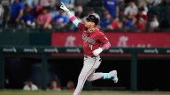 Marte hits 9th inning go-ahead HRs in back-to-back Dbacks games, from each side of plate at Texas