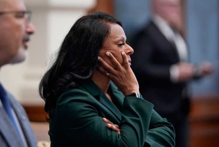 Texas Democrat spends night in Legislature protesting police shadowing in redistricting battle