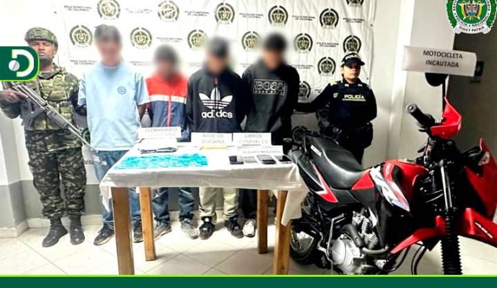 Golpe al microtráfico en El Santuario: capturan a cuatro presuntos integrantes del Clan del Golfo