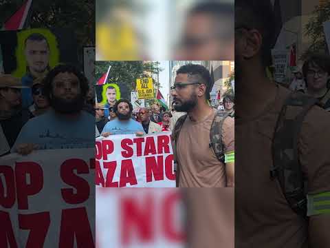 Anti-Israel Activist Mahmoud Khalil Spotted at NYC March Against Gaza Famine #shorts