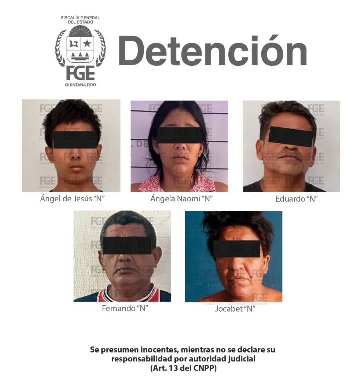 FGE realiza cuatro cateos y detiene a cinco personas por narcomenudeo