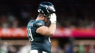 Eagles’ Landon Dickerson carted off field after potentially serious injury