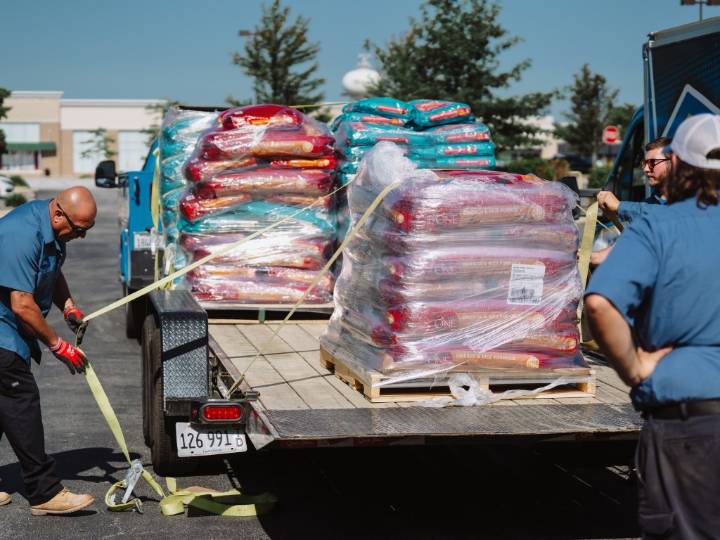 Company raises 12,000 pounds of pet food