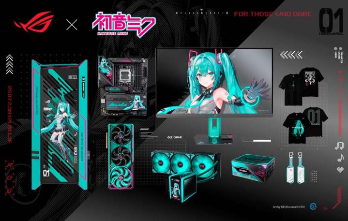 ASUS Launches Hatsune Miku-Themed ROG Hardware Lineup Alongside Custom Miku ROG T