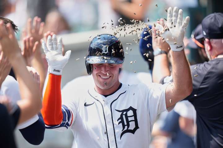 Kerry Carpenter’s 3-run homer powers Tigers to series win over Angels