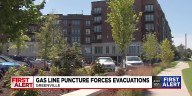 Gas line puncture forces evacuations in Greenville