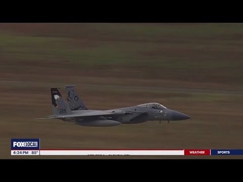 F-15C Eagle arrives at Udvar