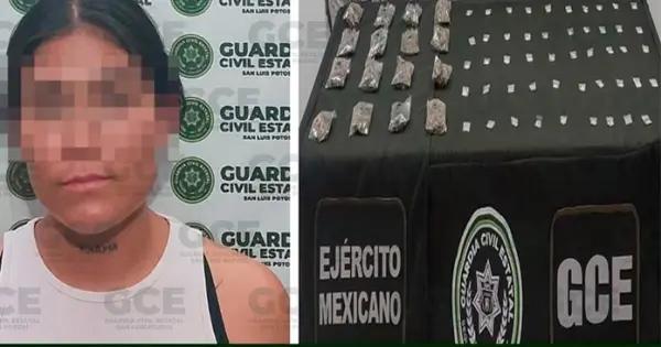 Mujer traía decenas de droga en V. de Zaragoza