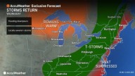 T-storms, heavy rain in N.J. forecast Wednesday. Latest on Tropical Storm Erin.