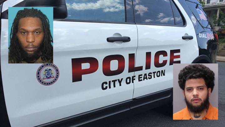 2 men wanted on felony counts in Easton shooting and robbery, police say