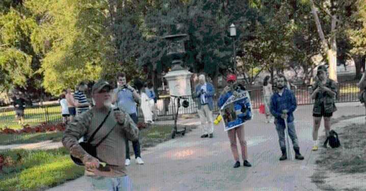 Combat Veteran Arrested in Front of White House After Burning American Flag