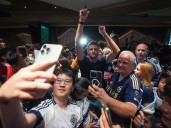 Photos: Bedlam at YVR as new Whitecaps star Thomas Muller touches down