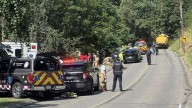 Bus carrying junior high football team crashes near Pittsburgh. 21 people are taken to hospitals.