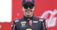Connor Zilisch sports a smile and elbow sling at Watkins Glen a day after his nasty fall