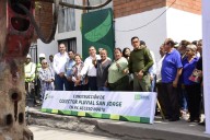 Juan Manuel Navarro arranca construcción del colector pluvial en Acceso Norte