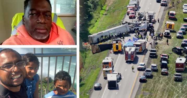 'I got to hear her voice; I can relax': Tour bus crash witness reconnects with family he helped