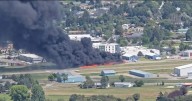 Montana plane crash horror as huge fireball spotted at airport