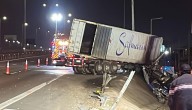Cabina se incendió: Conductor de camión falleció en accidente de tránsito en Ruta 5