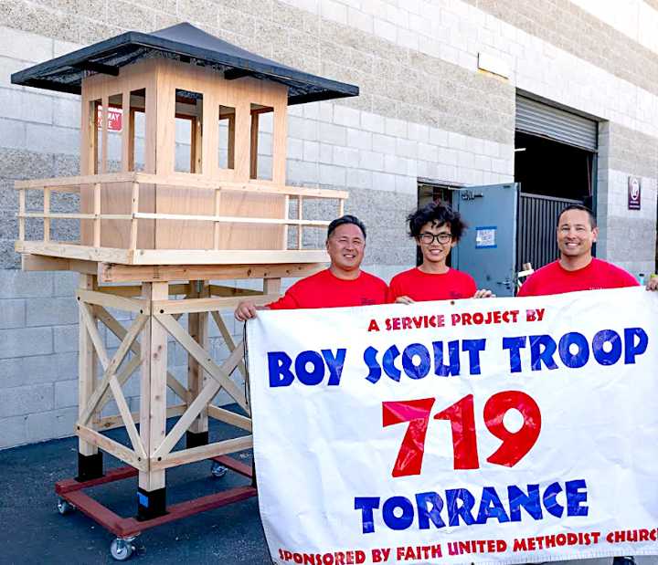 Eagle Project Creates Guard Tower to Support WWII Camp Wall