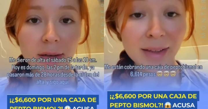 Mujer denuncia cobros excesivos en hospital: le cobran más de 6 mil pesos por una caja de Pepto Bismol