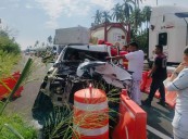 Accidente en la autopista Colima–Manzanillo deja dos personas graves