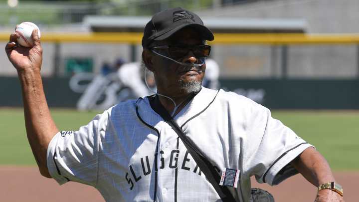 Former Spartanburg Slugger throws first pitch at salute to Negro League,